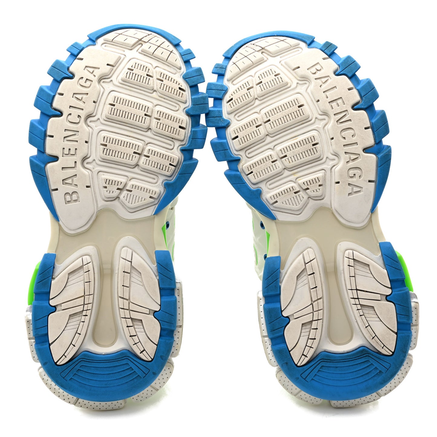 Mesh Nylon Mens Track Sneakers 40 White Green Blue