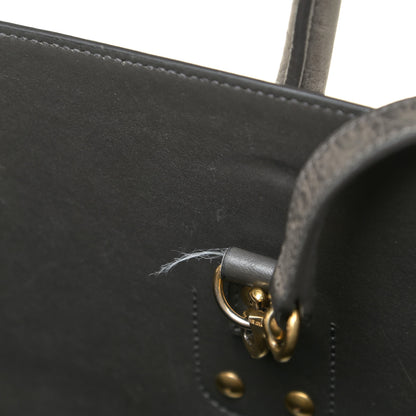 Saint Laurent Crocodile Embossed Nubuck Small Sac De Jour Dark Anthracite 16 of 28