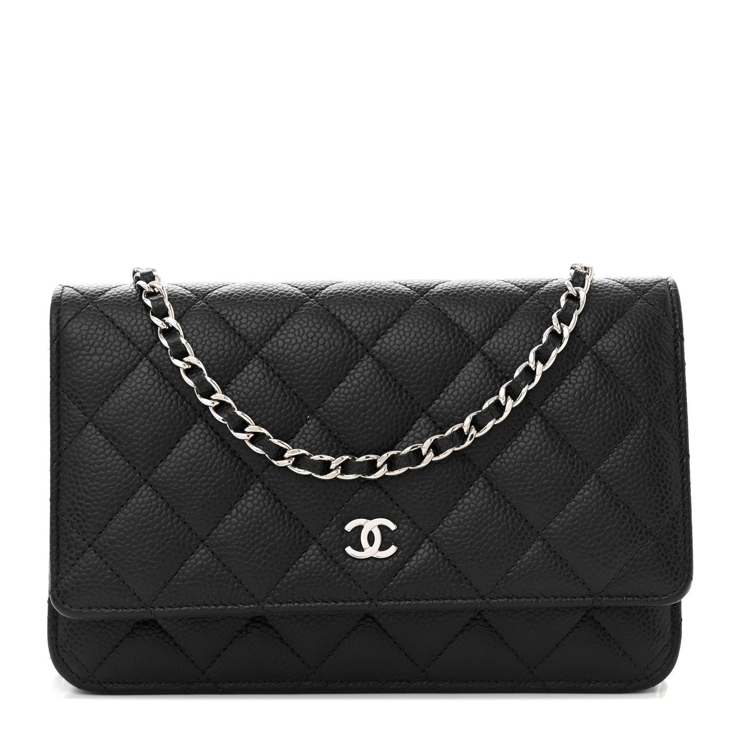Chanel Caviar Quilted Wallet on Chain WOC Black 1 of 13