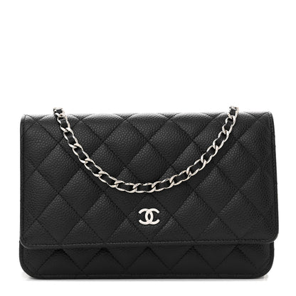 Chanel Caviar Quilted Wallet on Chain WOC Black 1 of 13