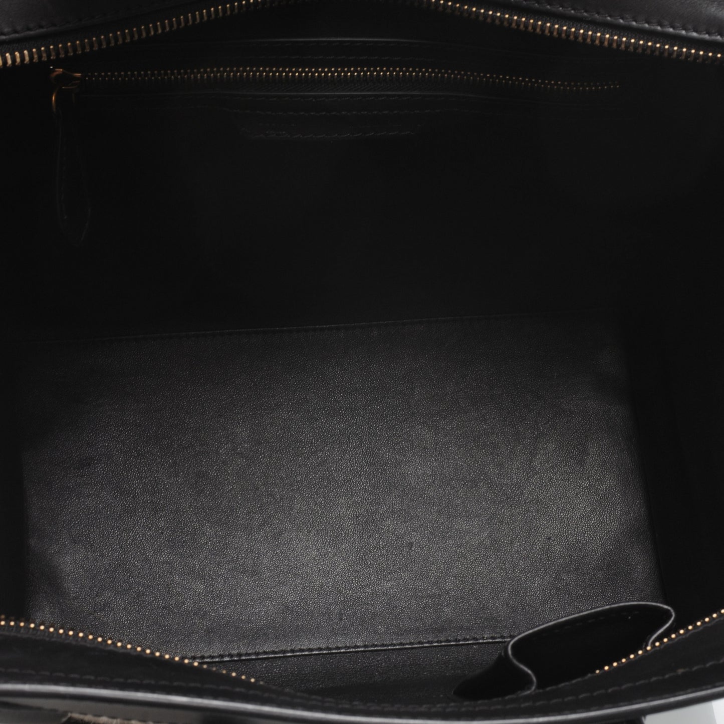 Smooth Calfskin and Linen Mini Luggage Navy Black Khaki