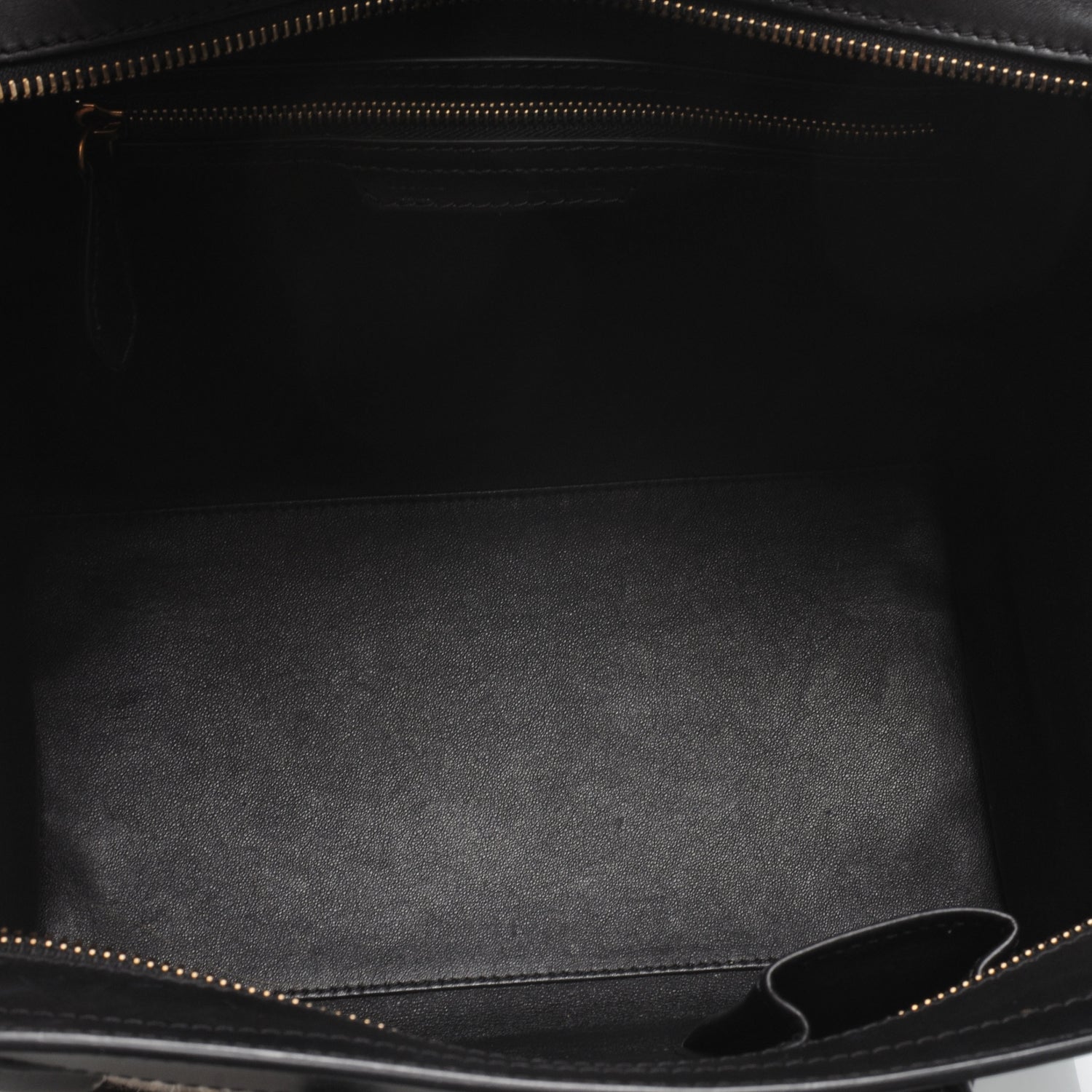 Celine Smooth Calfskin and Linen Mini Luggage Navy Black Khaki 6 of 8