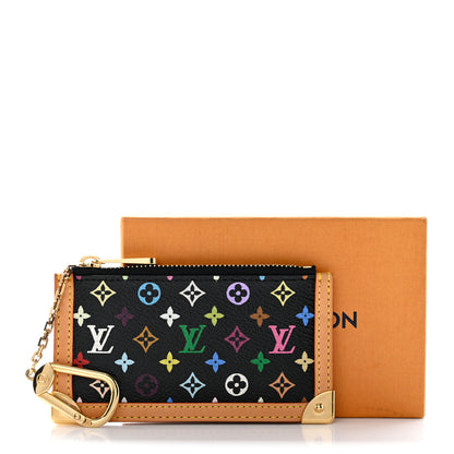 Louis Vuitton Monogram Multicolor Key Pouch Black 7 of 7