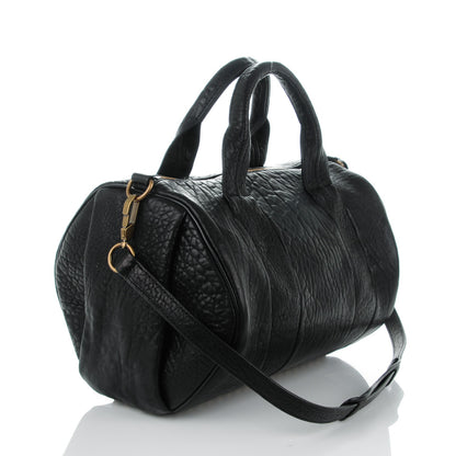 Alexander Wang Pebbled Lambskin Rocco Black Antique Brass Hardware 3 of 8