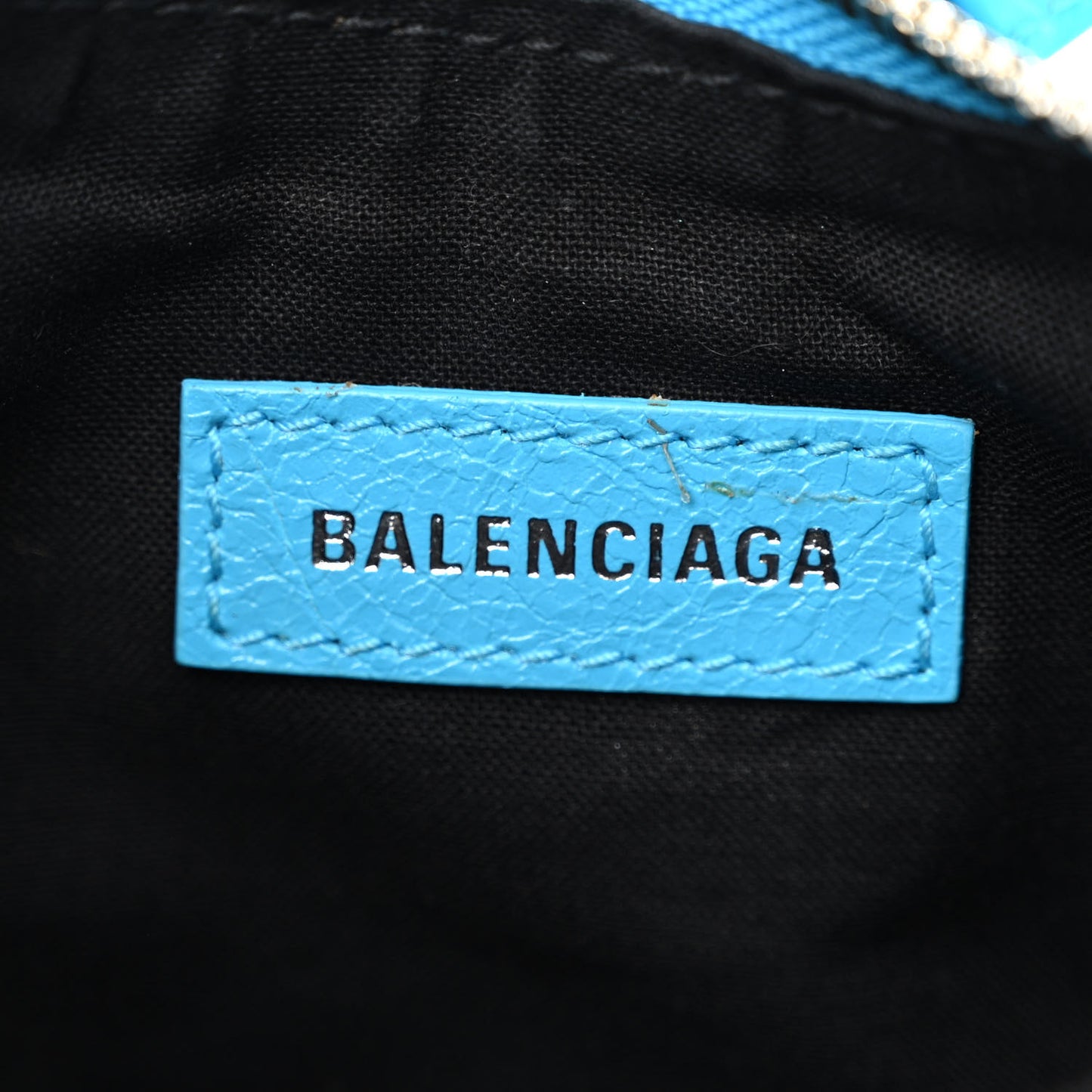Agneau Arena Le Cagole Shoulder Bag XS Cyan
