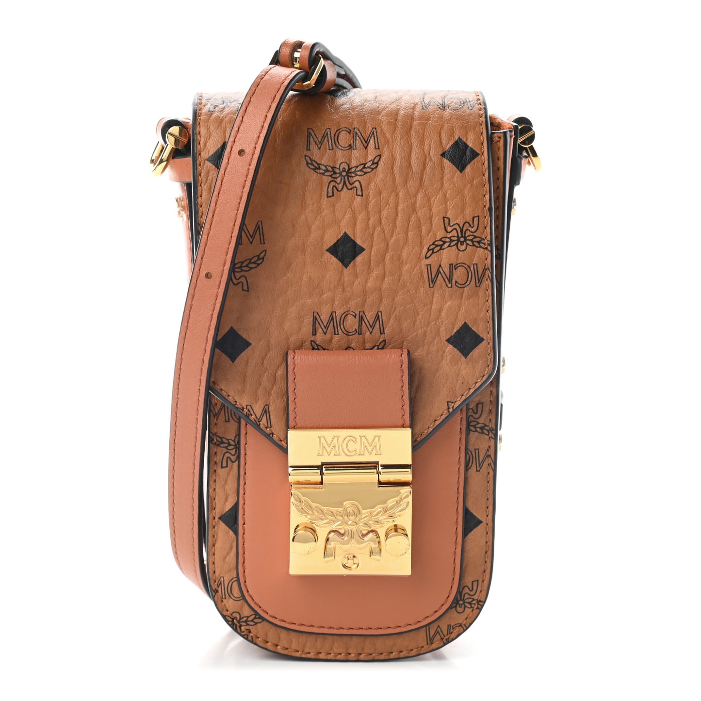 Visetos Crossbody Pouch Cognac