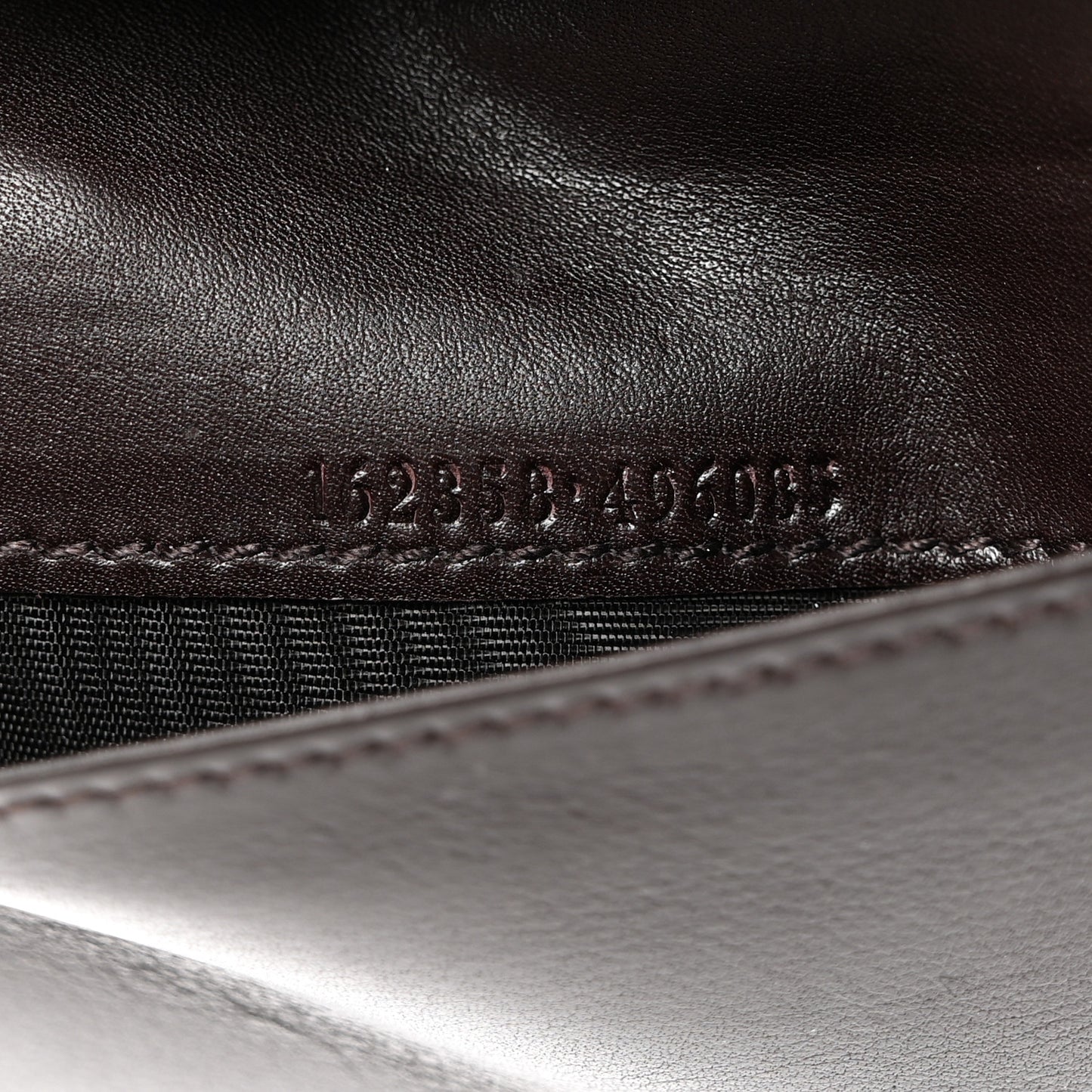 Guccissima Checkbook Cover Brown