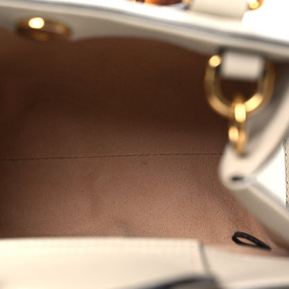 Gucci Wonka Grain Calfskin Mini Diana Tote Bag Mystic White 5 of 13