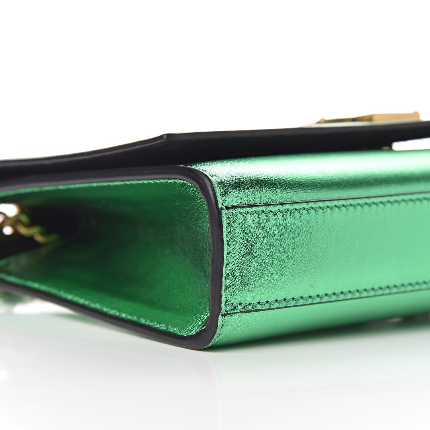 Saint Laurent Nappa Silk Small Classic Monogram Kate Satchel Jasmine Green 17 of 18