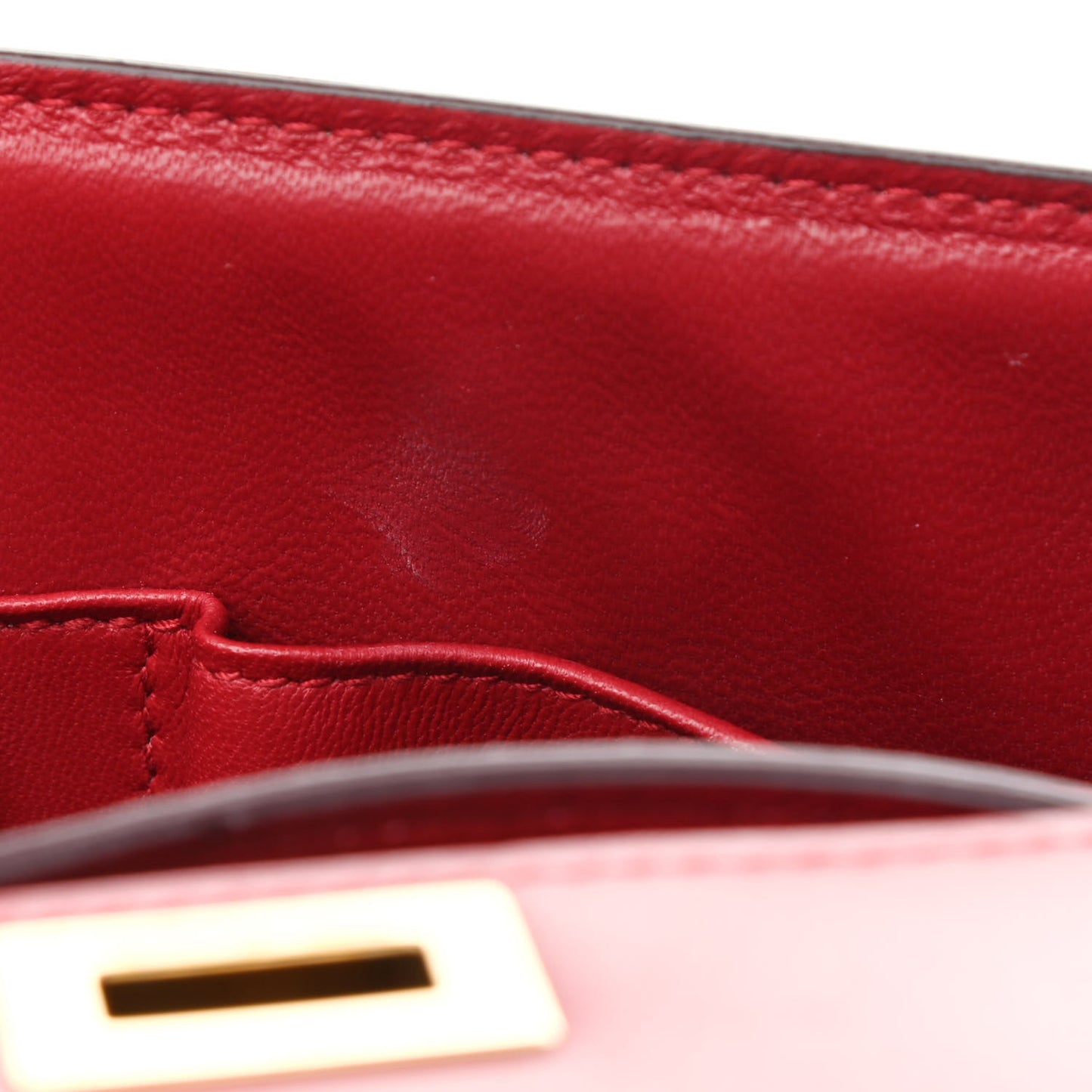 Box Calfskin Medium Classic Box Flap Bag Red