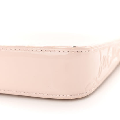 Christian Louboutin Patent Calfskin Snake Effect Loubila Chain Clutch Light Pink 9 of 12