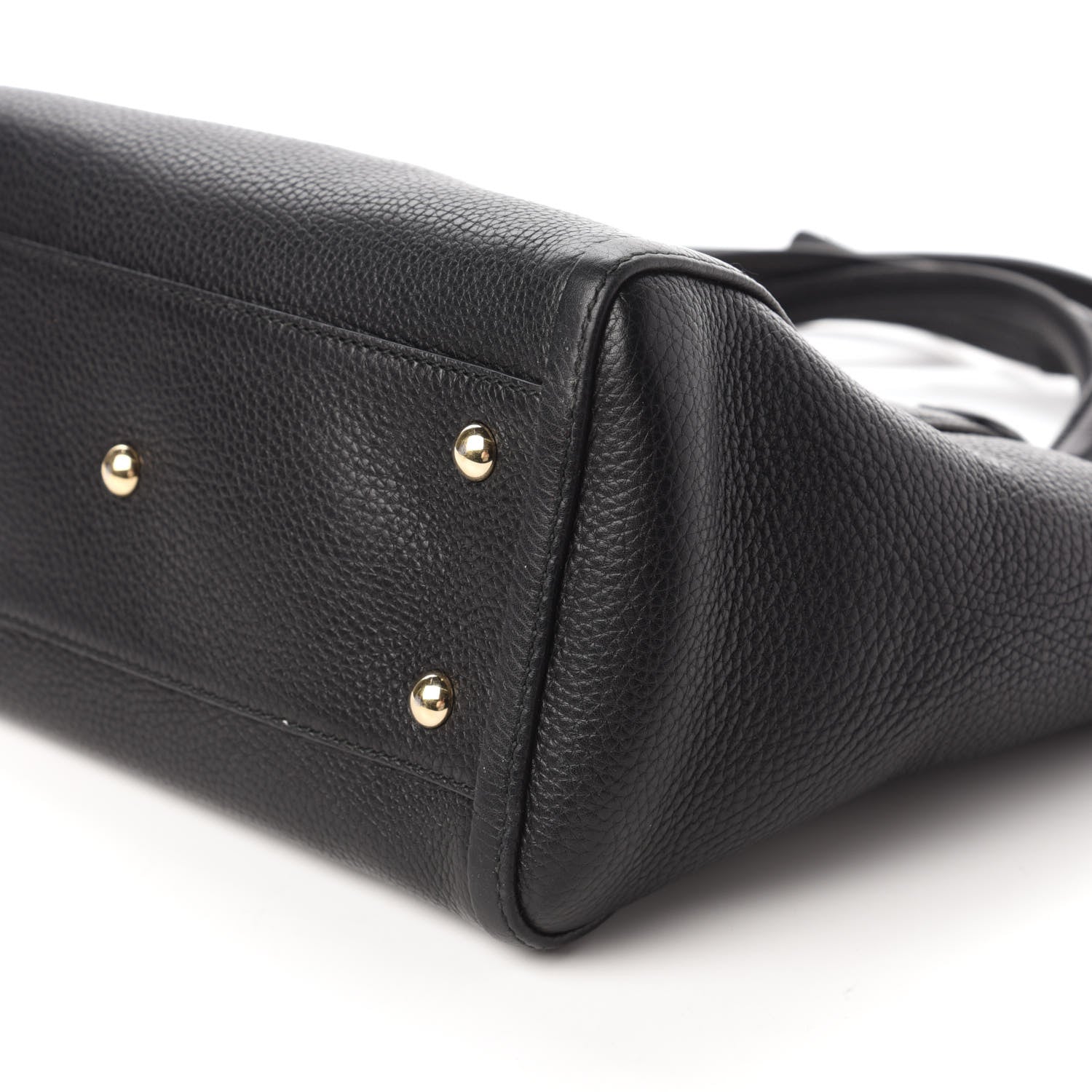 Gucci Pebbled Calfskin Small Soho Top Handle Bag Black 7 of 11