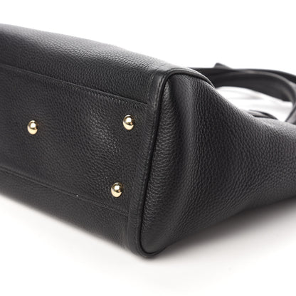 Gucci Pebbled Calfskin Small Soho Top Handle Bag Black 7 of 11