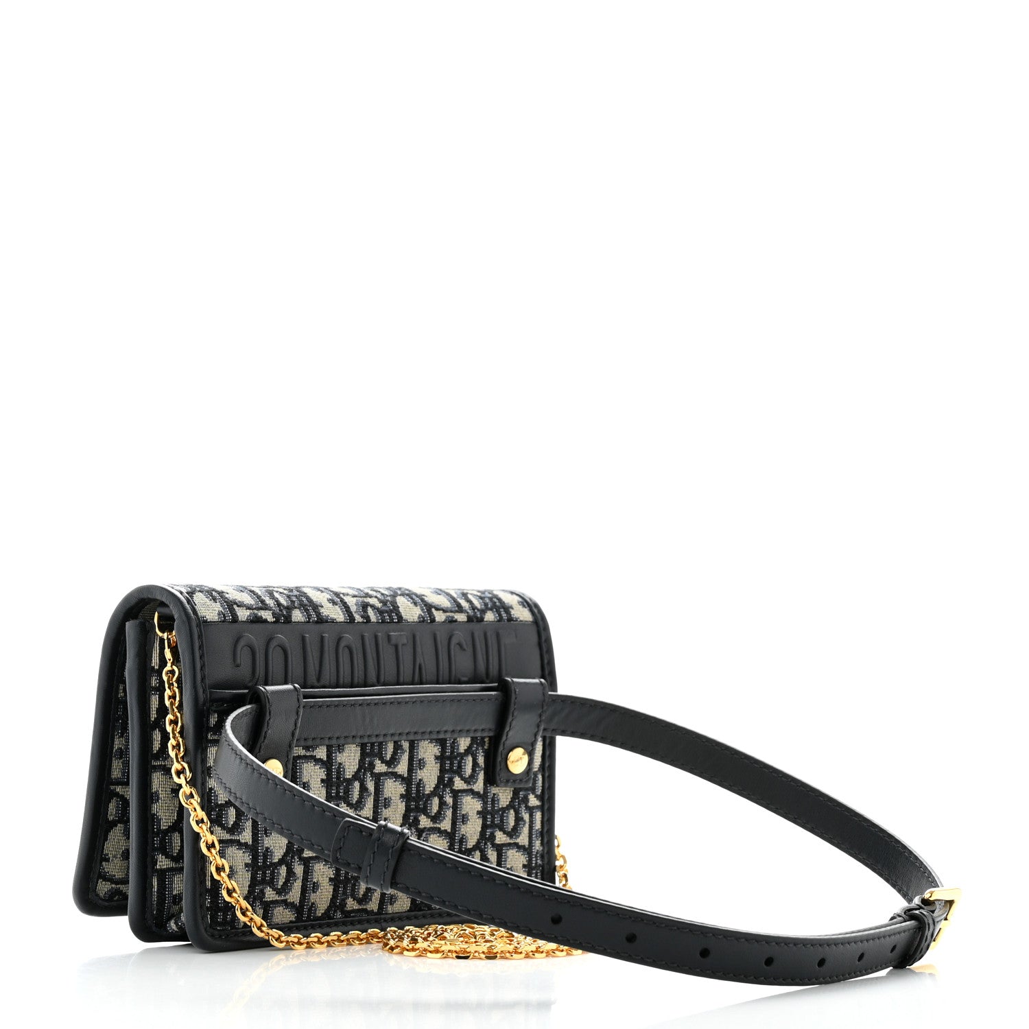 Christian Dior Oblique 30 Montaigne 2-In-1 Pouch Blue 3 of 11