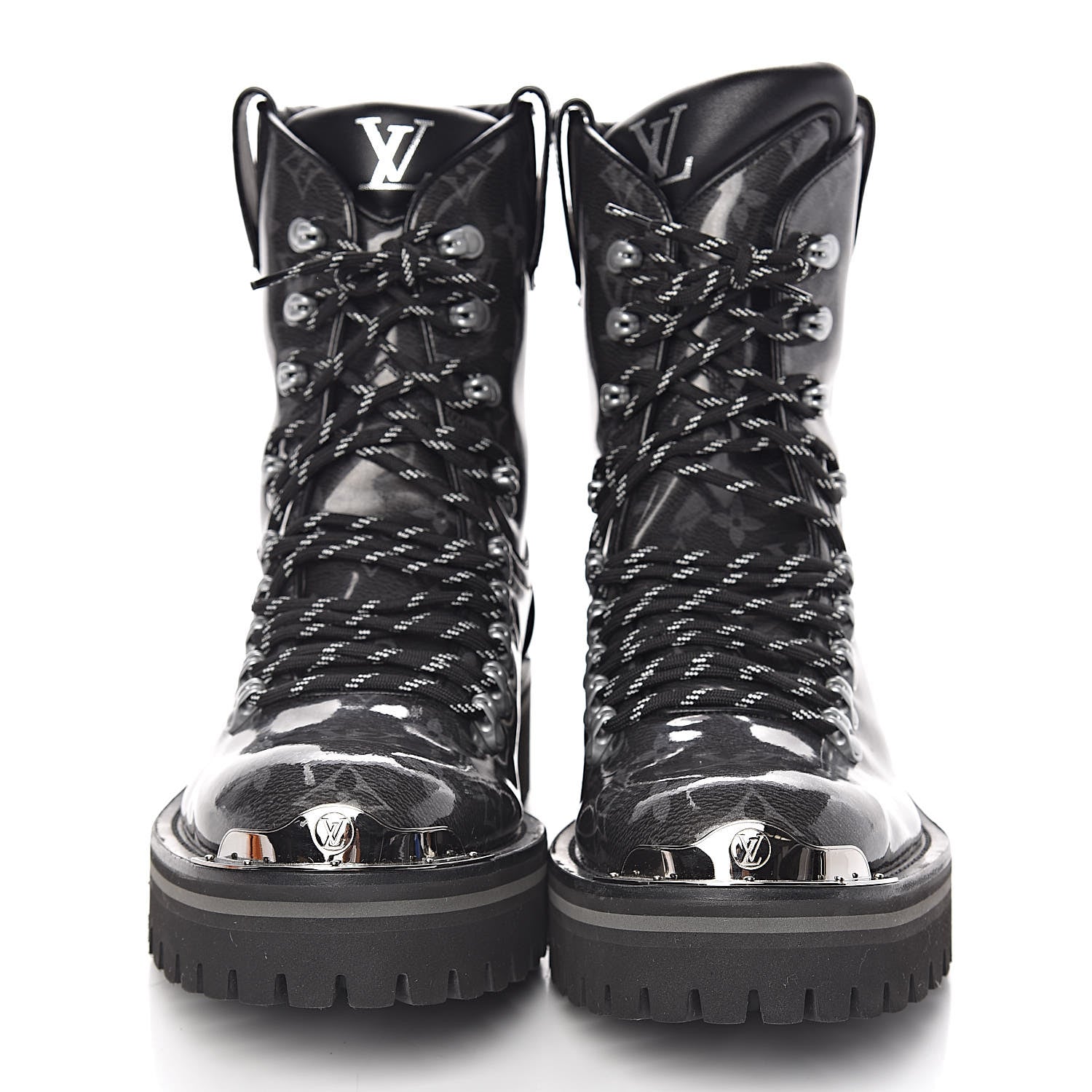 Louis Vuitton Monogram Eclipse Glaze Mens Outland Ankle Boots 8 2 of 8