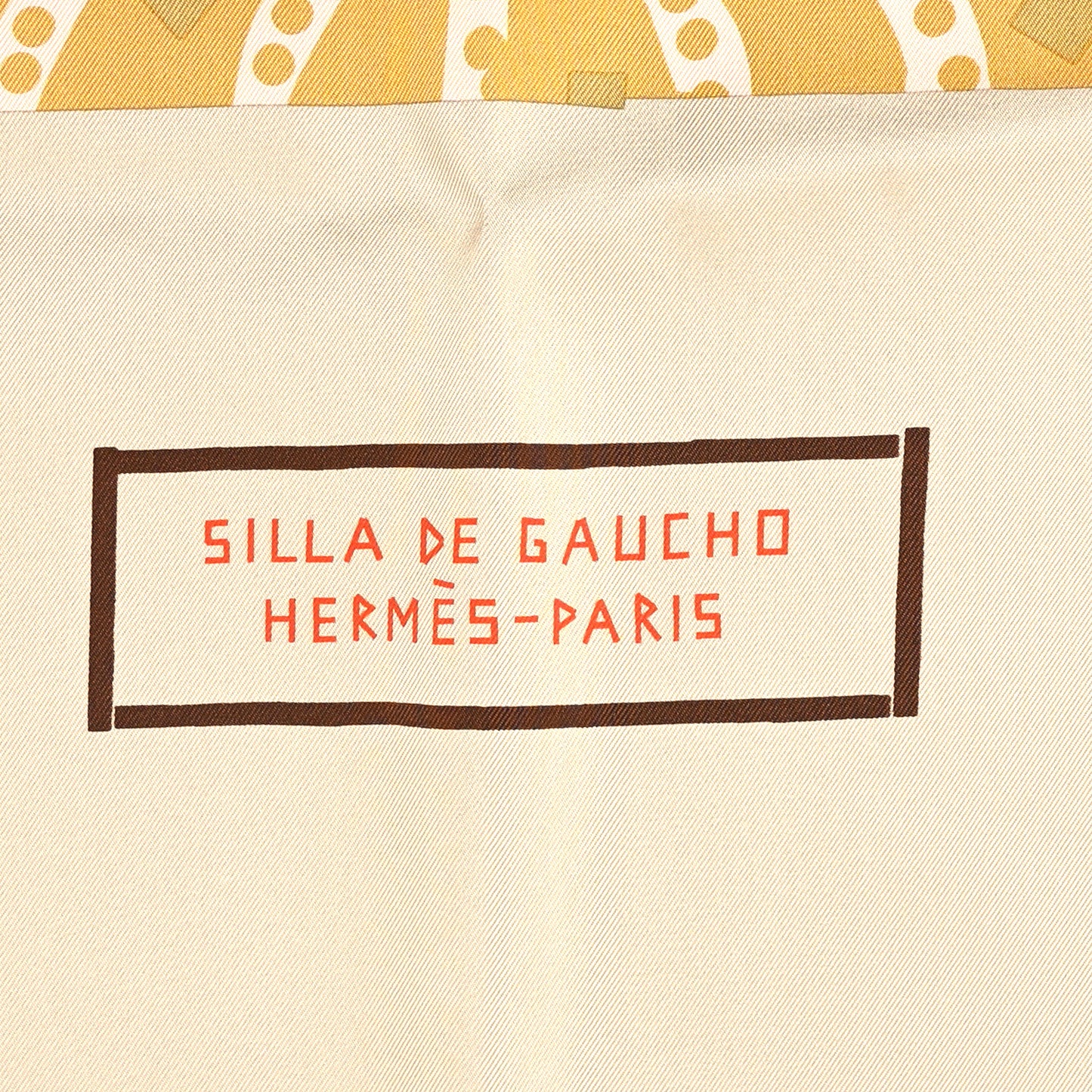 Silk Silla De Gaucho Scarf 90 Rose Poudre Beige
