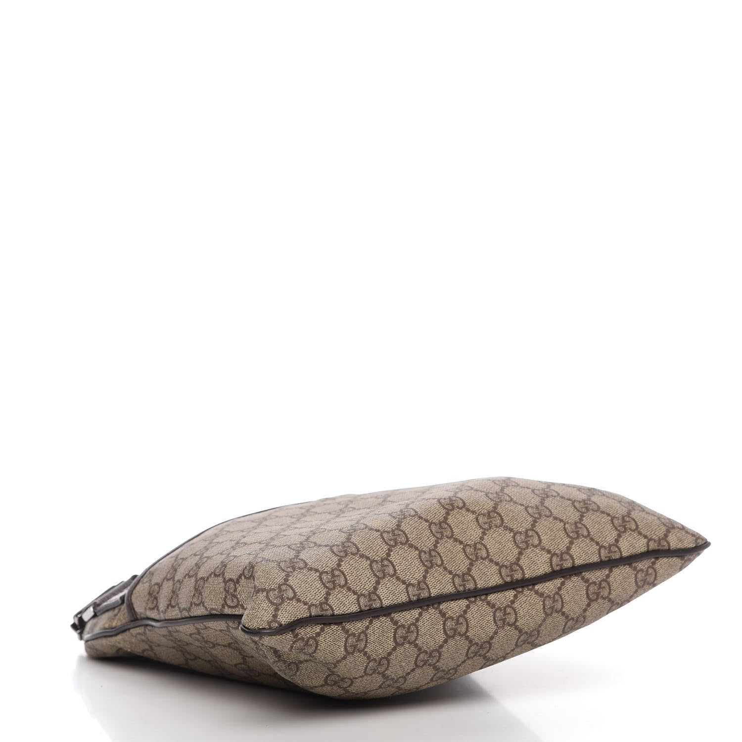 Gucci GG Plus Monogram Medium Flat Messenger Bag Dark Brown 5 of 13