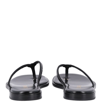 Chanel Goatskin CC Times Square Thong Sandals 42 Black 6 of 10
