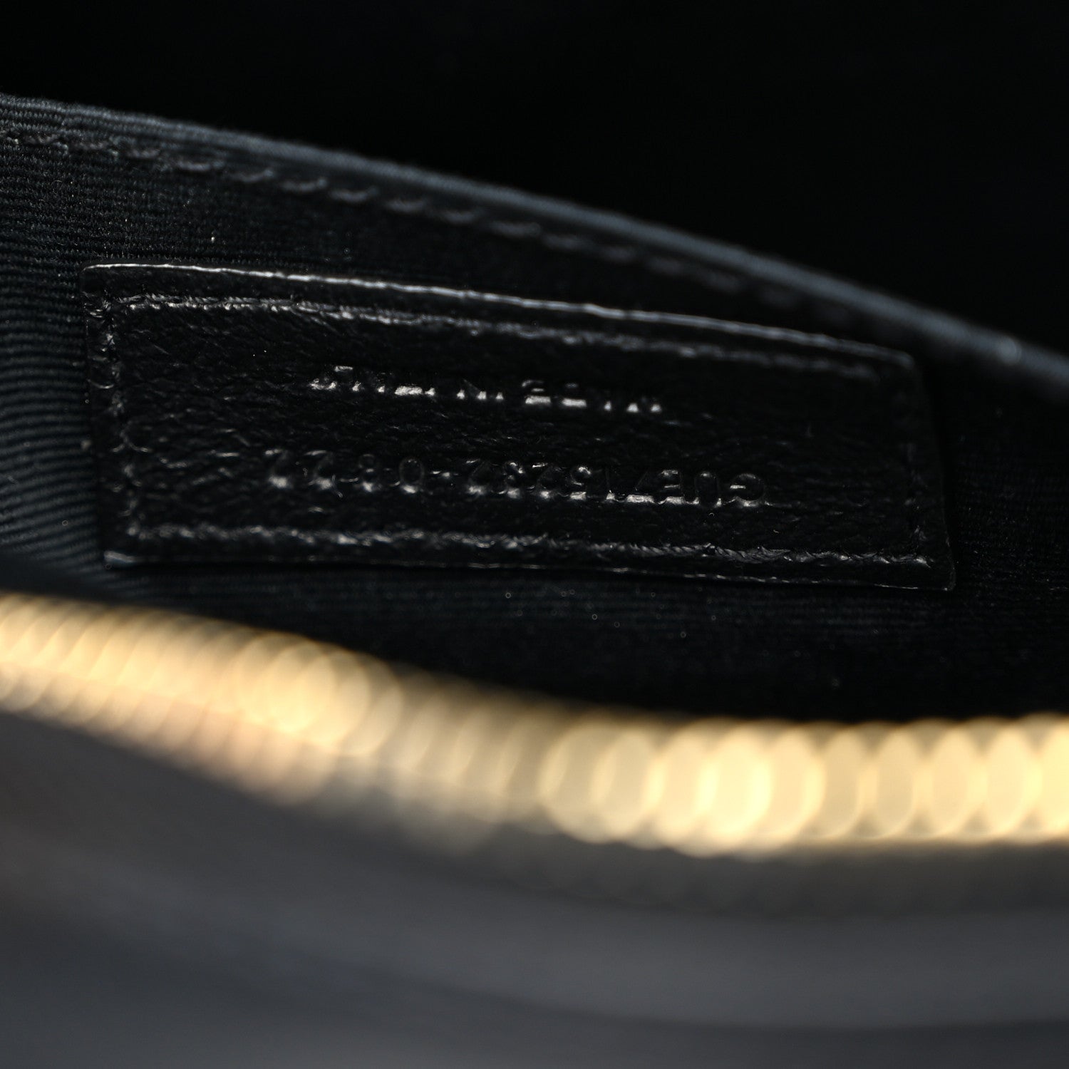 Saint Laurent Calfskin Matelasse Monogram Lou Camera Bag Black 7 of 10