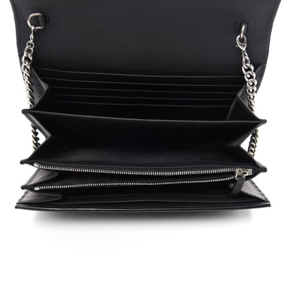 Gucci Suede Mini Dionysus Chain Wallet Black 5 of 11
