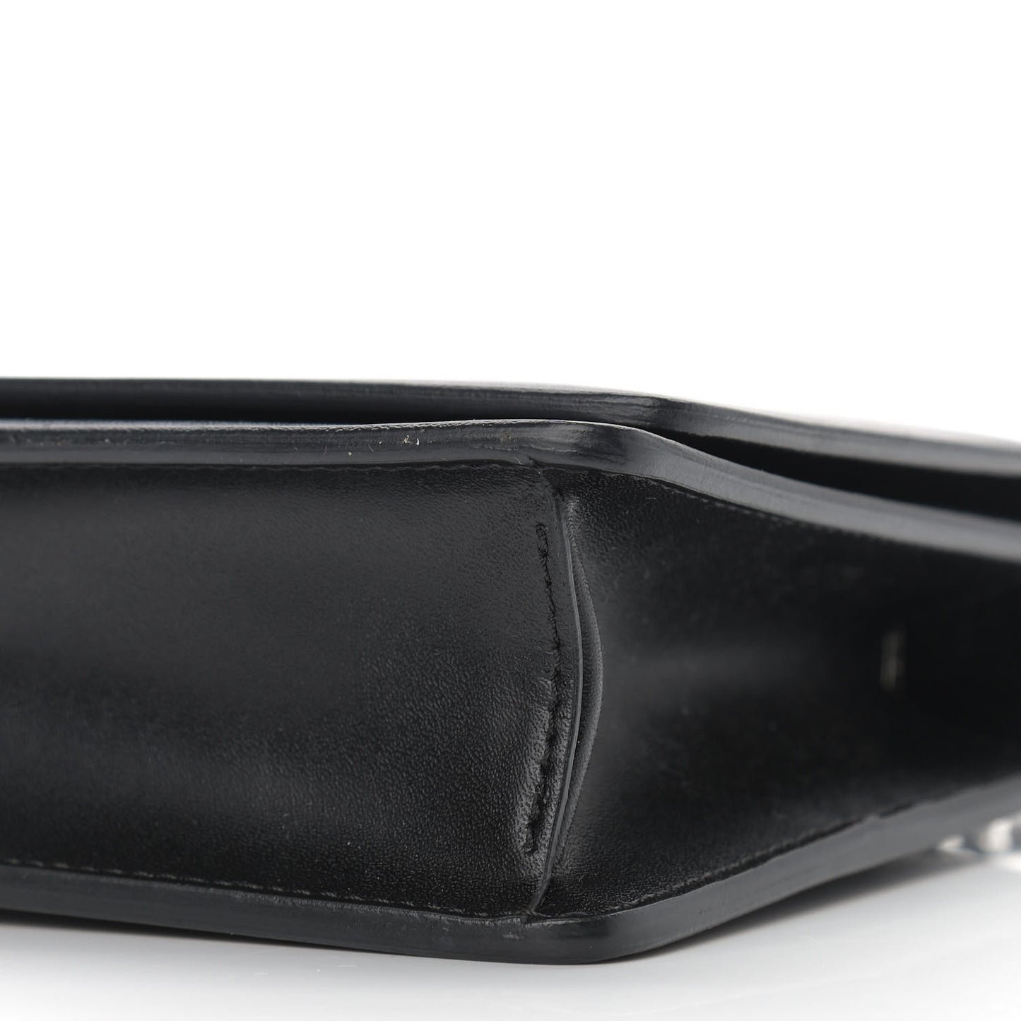 Calfskin Star Pandora Chain Wallet Black