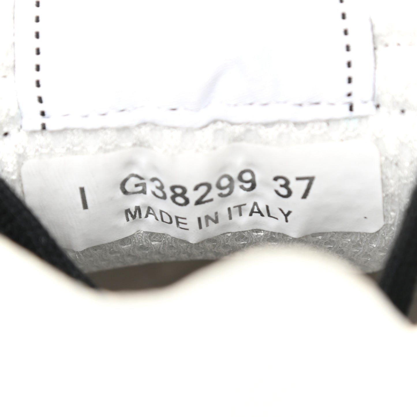 Mesh Suede Grained Calfskin Womens CC Sneakers 37 Black White