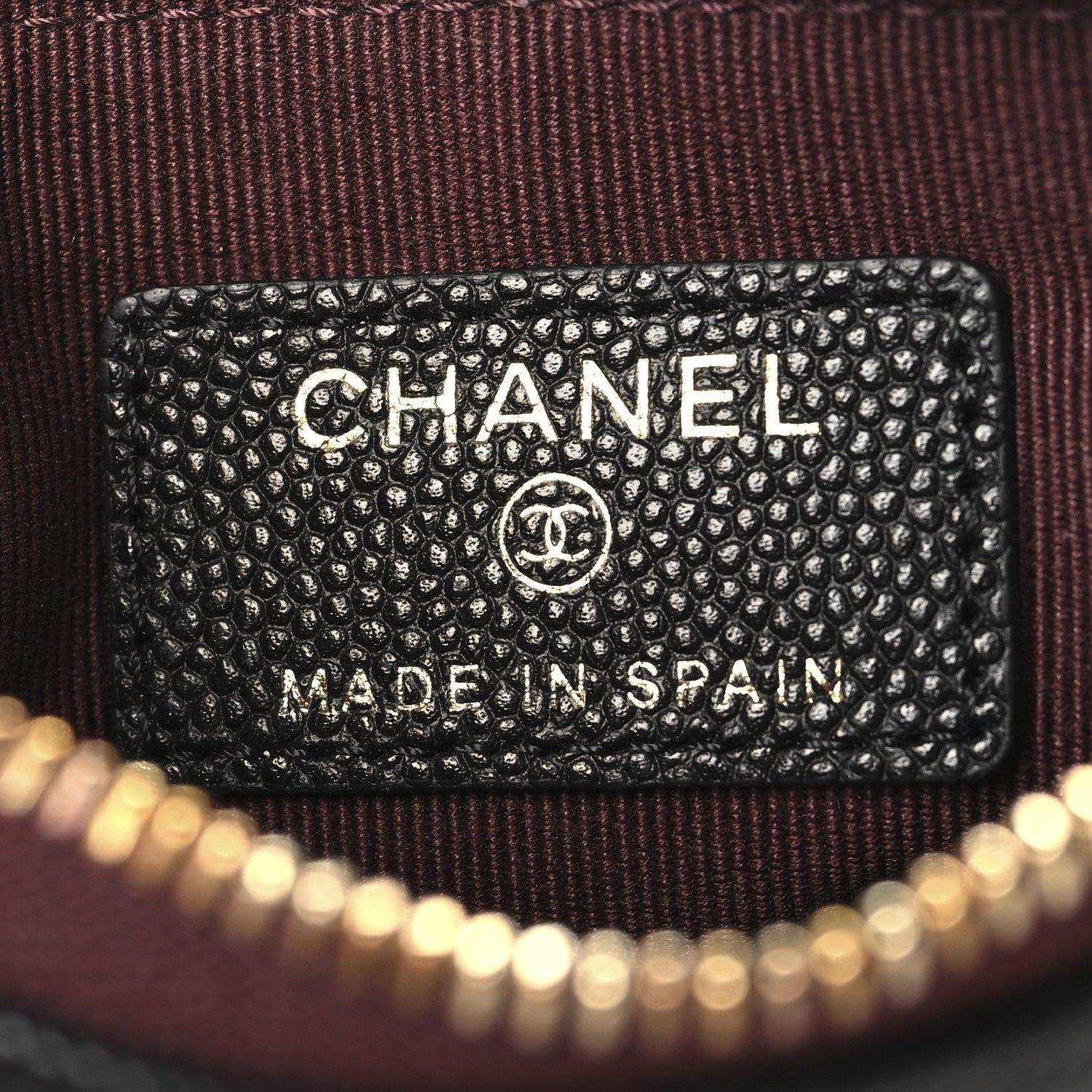 Chanel Caviar Quilted Small Cosmetic Case Black 6 of 7