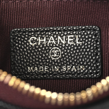 Chanel Caviar Quilted Small Cosmetic Case Black 6 of 7