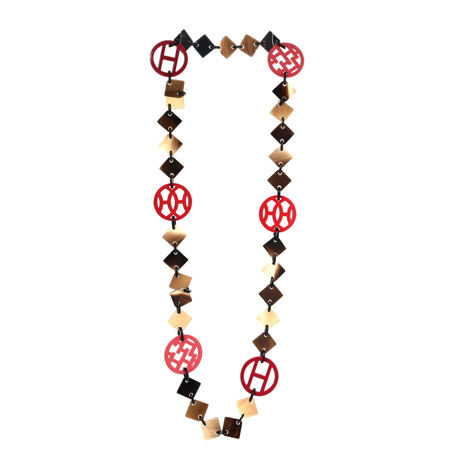 Hermes Buffalo Horn Lacquer Deva Necklace 3 of 3