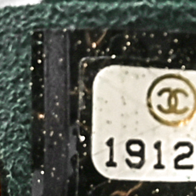 Patent Quilted 3 Jumbo Flap Dark Green