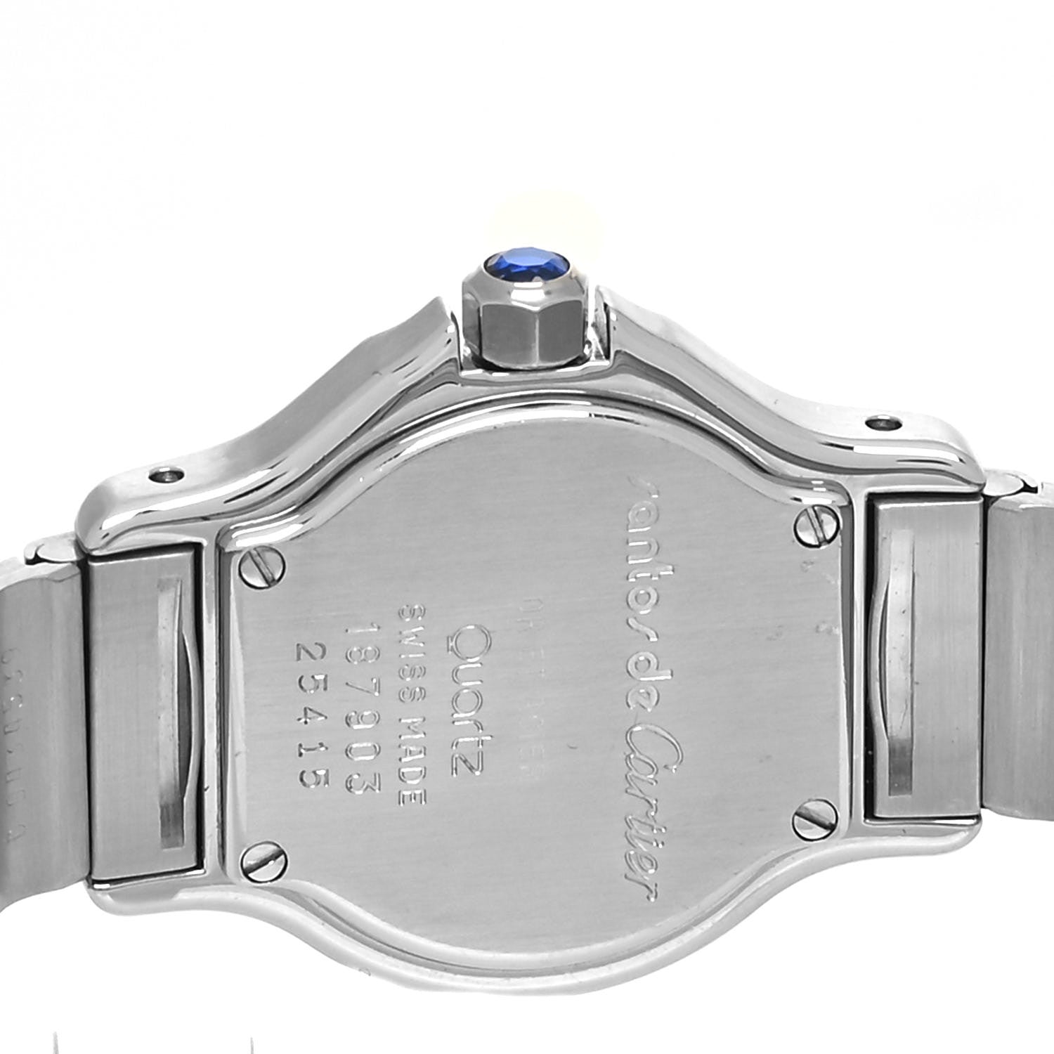 Cartier Stainless Steel 18K Yellow Gold 25mm Santos Octagon Quartz Watch 4 of 4