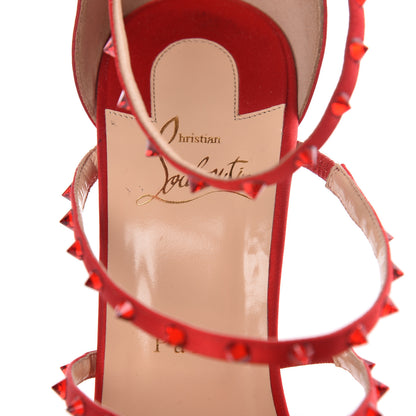 Christian Louboutin Crepe Satin Crystal Spikes Forever KST Sandal 41 Version Loubi 7 of 13