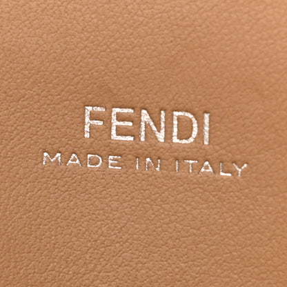 Fendi Vitello Baltico Dolce Shiny Nappa Lace Up DotCom Satchel Cuoio Ceruleo 8 of 14