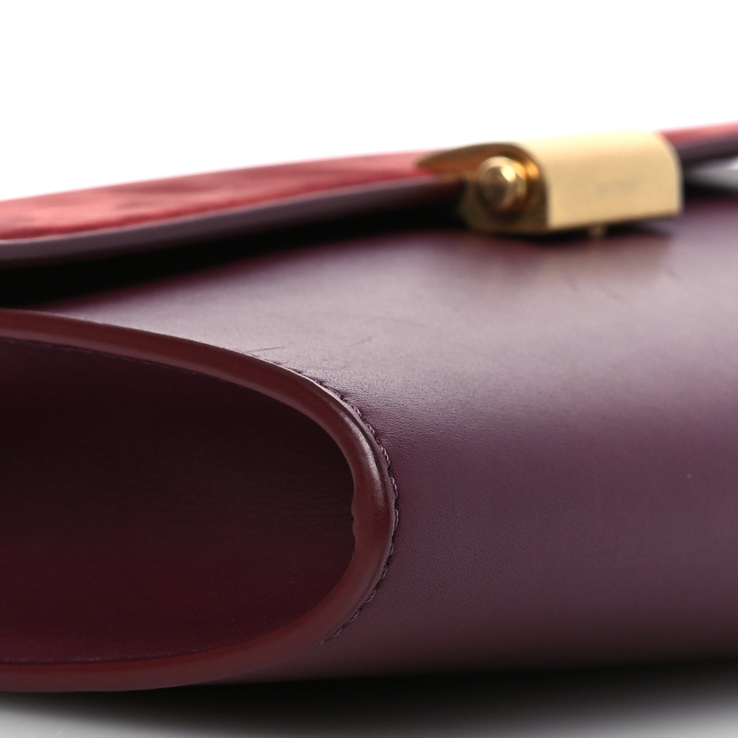 Calfskin Suede Laurie Crosbody Syram Red Chianti