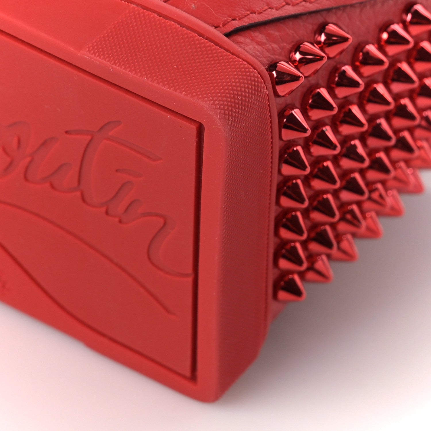 Christian Louboutin Calfskin Spiked Mini Explorafunk Keyring Bag Loubi 7 of 7