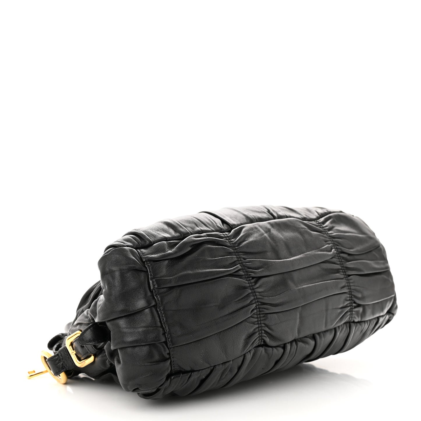 Nappa Gaufre Shopping Satchel Black
