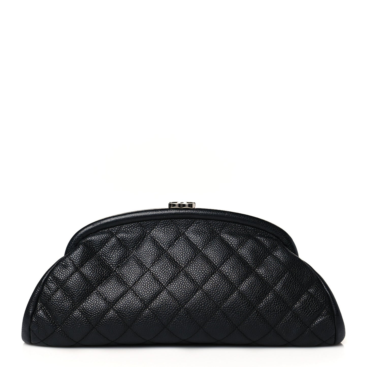 Caviar Quilted Timeless Clutch Black