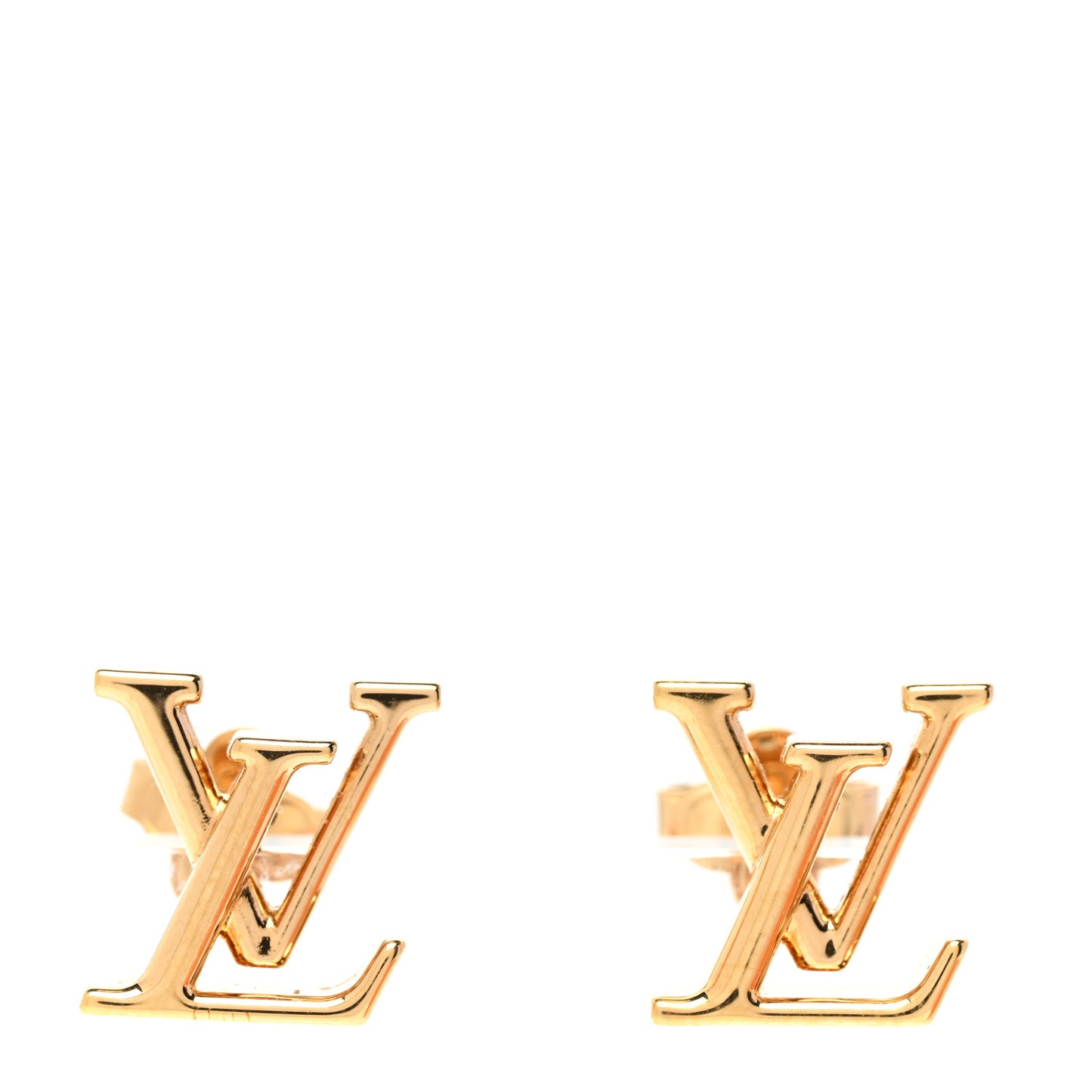 Metal LV Iconic Earrings Gold