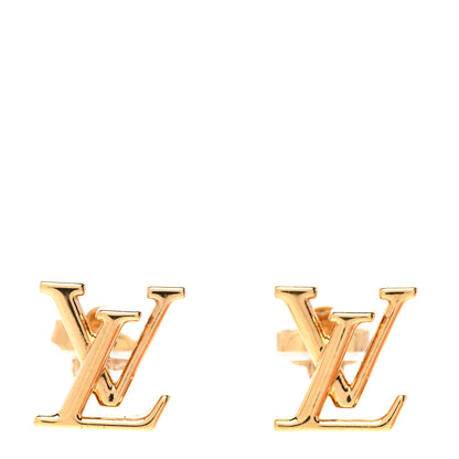 Louis Vuitton Metal LV Iconic Earrings Gold 1 of 5
