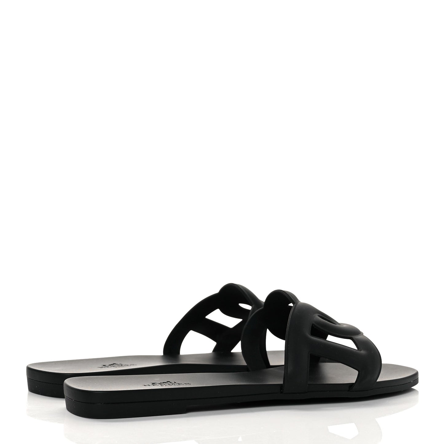 Rubber Aloha Sandals 38 Black