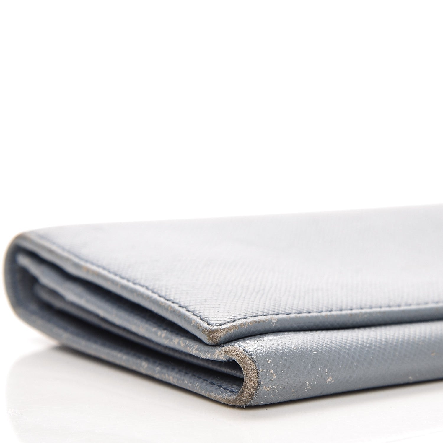 Prada Saffiano Triangle Continental Flap Wallet Pervinca 10 of 12