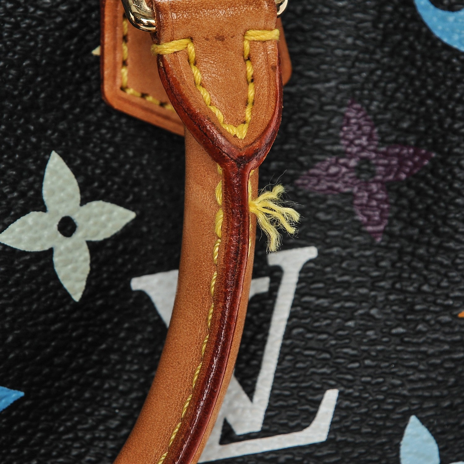 Louis Vuitton Monogram Multicolor Mini Sac HL Speedy Black 7 of 7