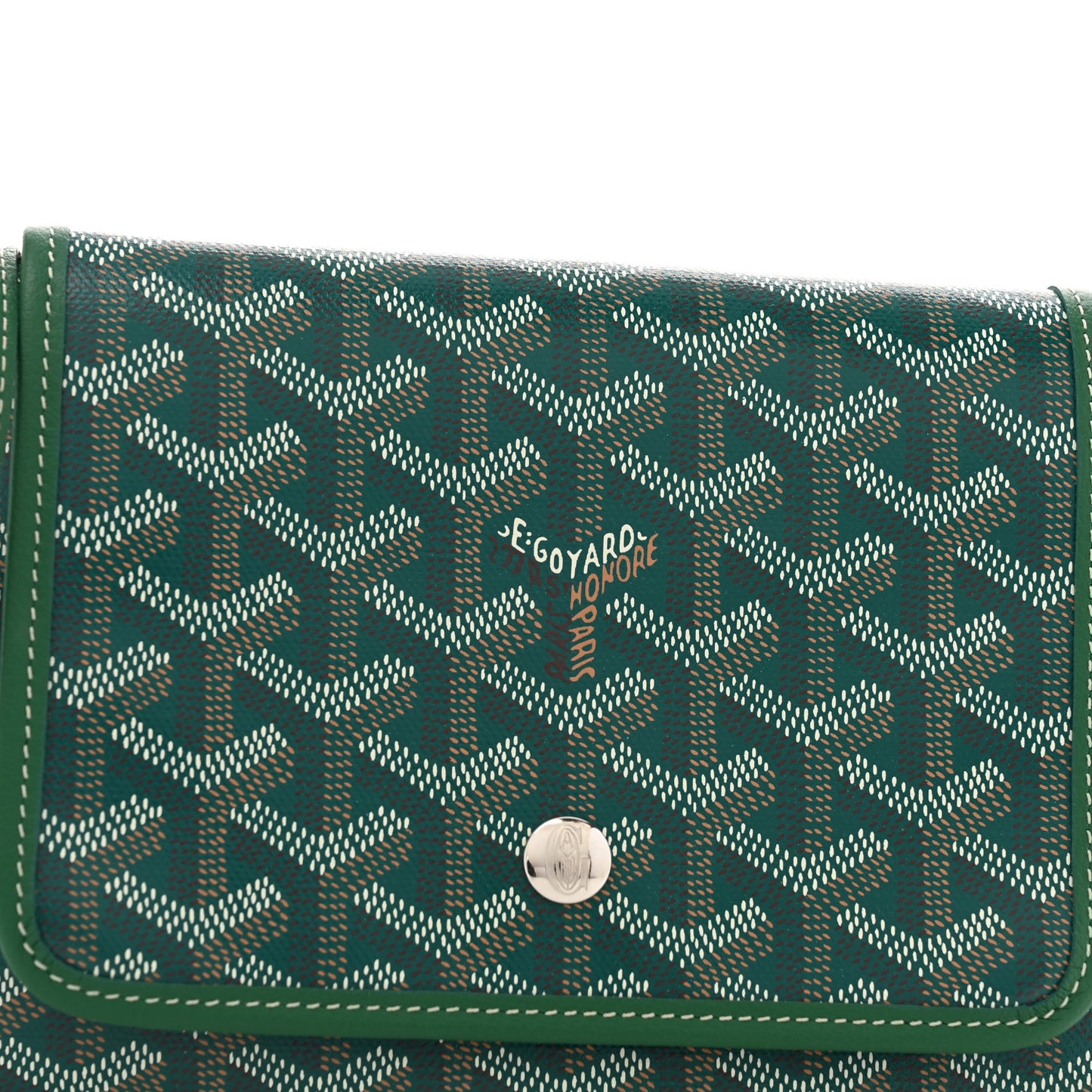 Goyardine Plumet Wallet Clutch Green