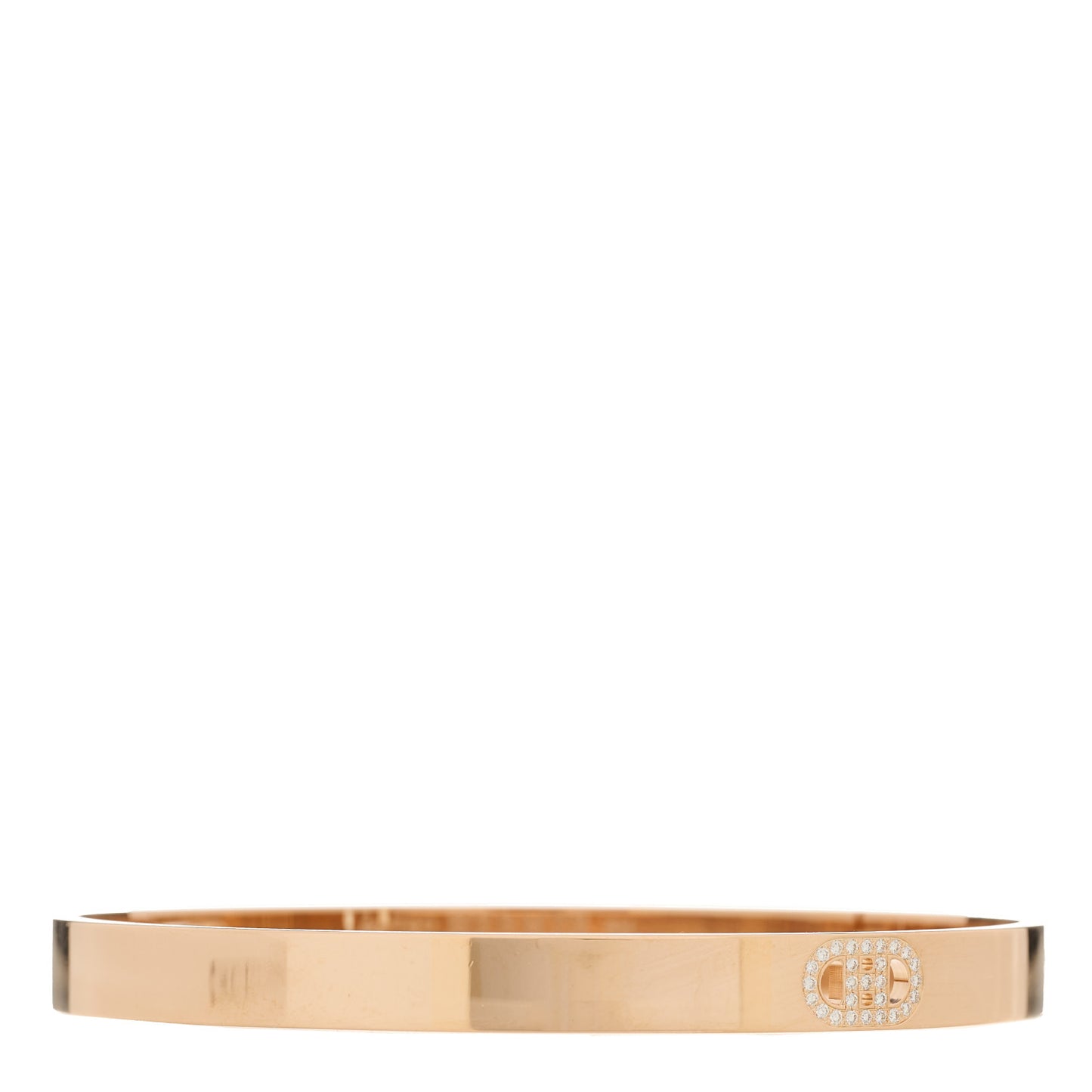 18K Rose Gold Diamond PM H D'Ancre Bracelet SH