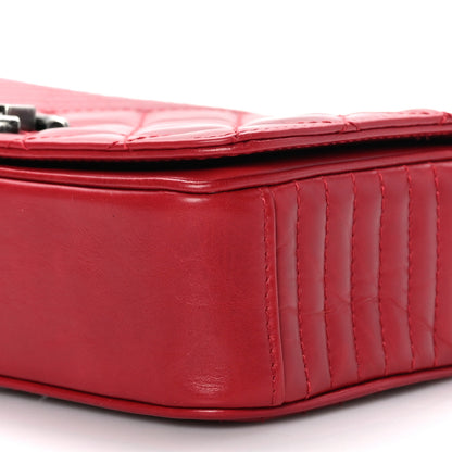 Chanel Glazed Calfskin Quilted Small Coco Boy Flap Red 9 of 9