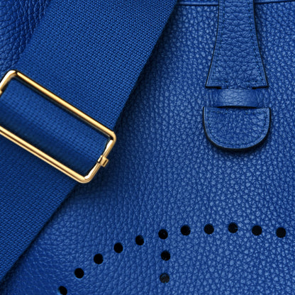 Hermes Taurillon Clemence Evelyne III PM Deep Blue 6 of 10
