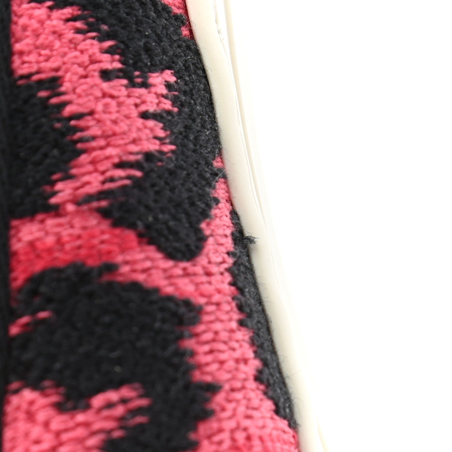 Cotton Mizza Embroidered Walk'N'Dior Low Top Sneakers 36.5 Red Multicolor