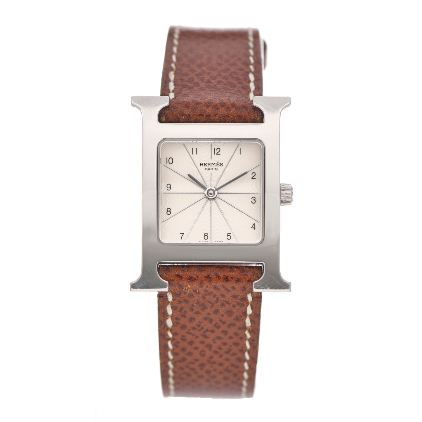 Stainless Steel Epsom 21mm Heure H Hour Quartz Watch Brique