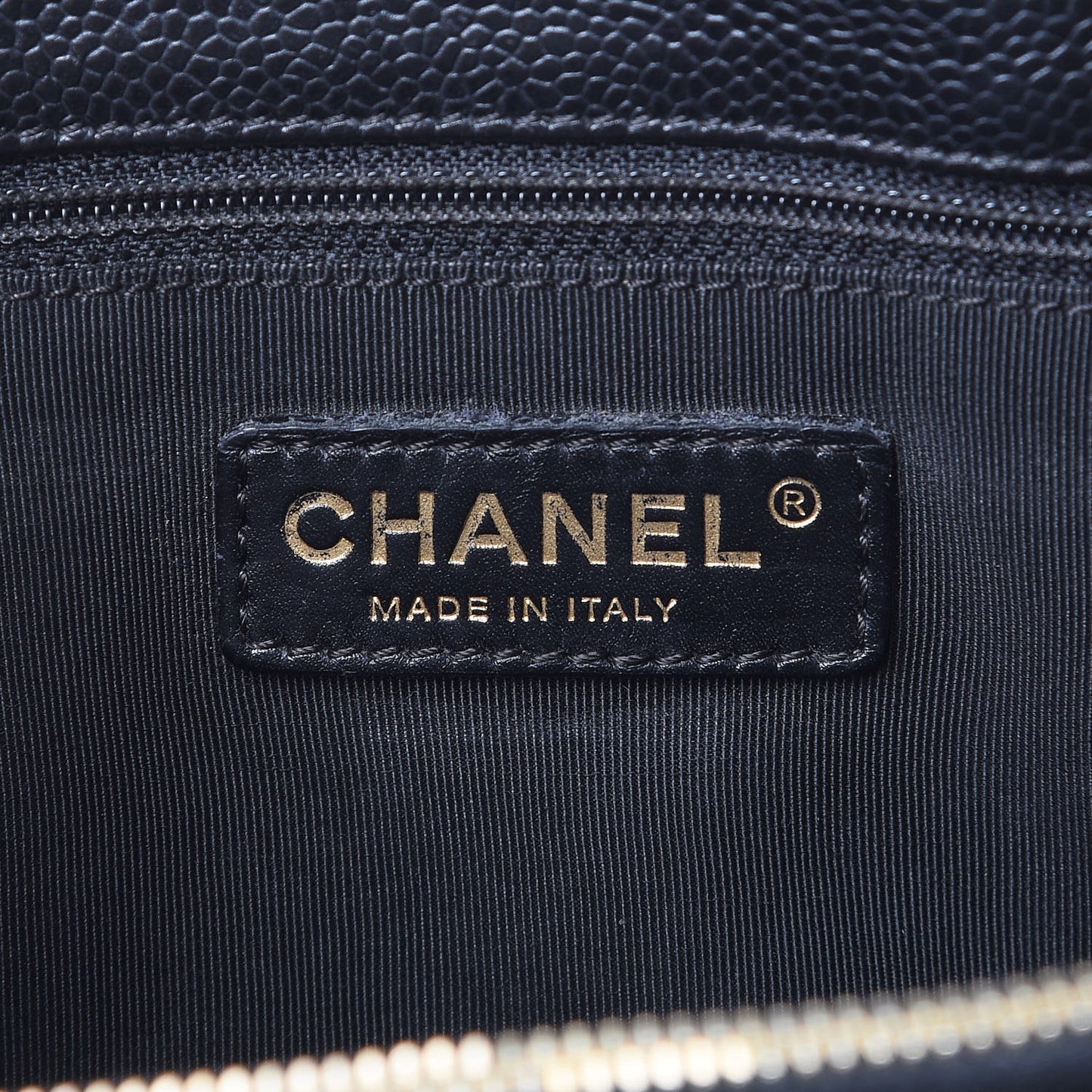 Caviar Quilted Grand Shopping Tote GST Black