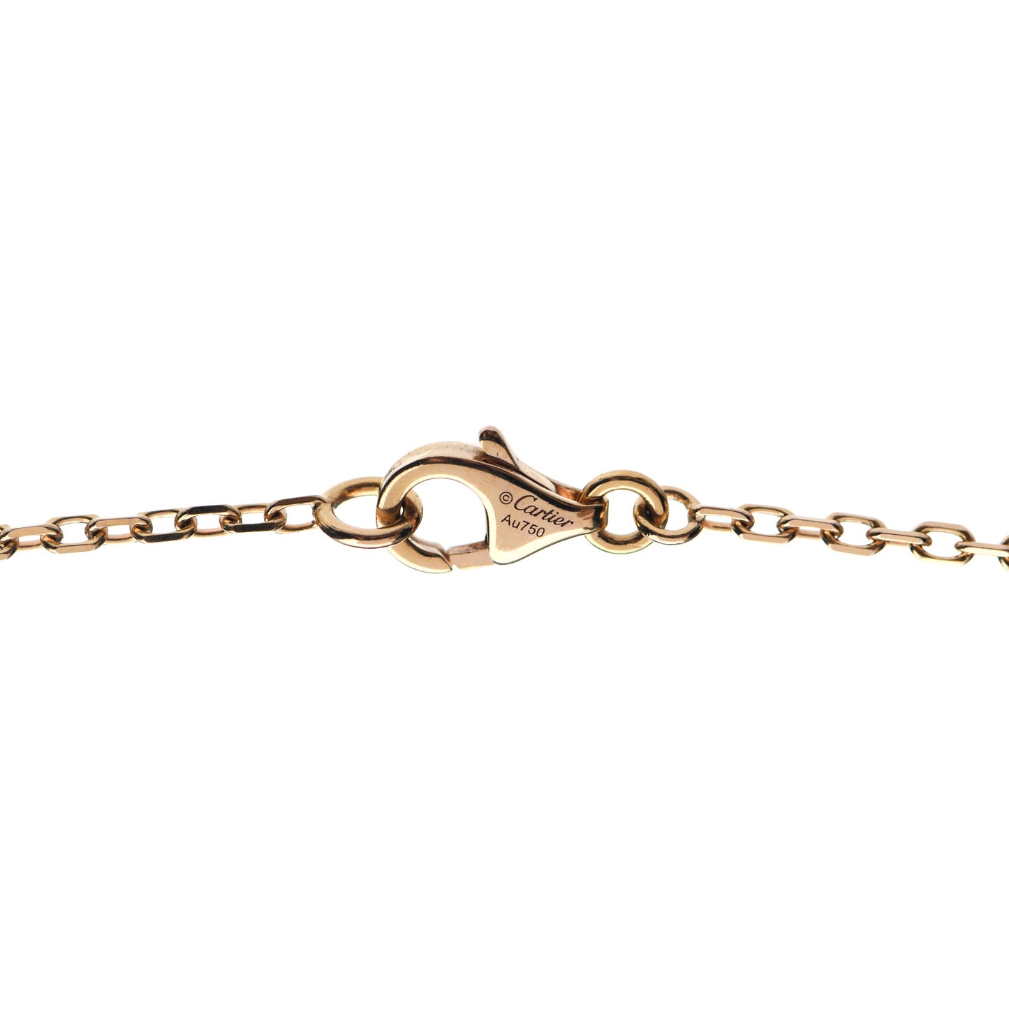 18K Pink White Yellow Gold Diamond Trinity Pendant Necklace